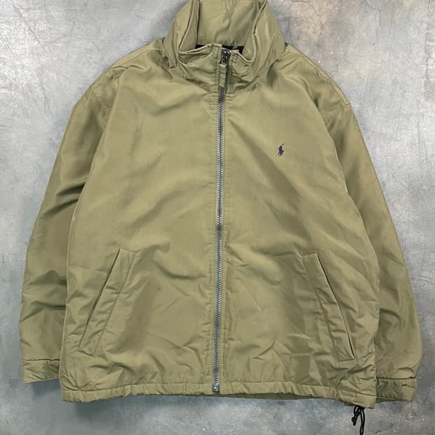 폴로 나일론 블루종 자켓