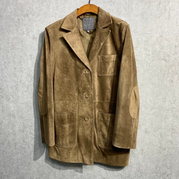 [S] 90-00s TOMBOY 톰보이 소가죽 스웨이드 3버튼 자켓