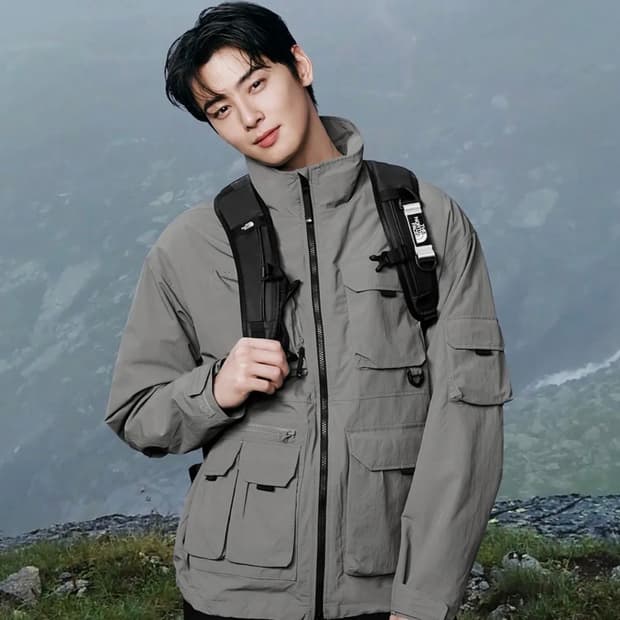 [S,L,XL]노스페이스 베스티 자켓 그레이
