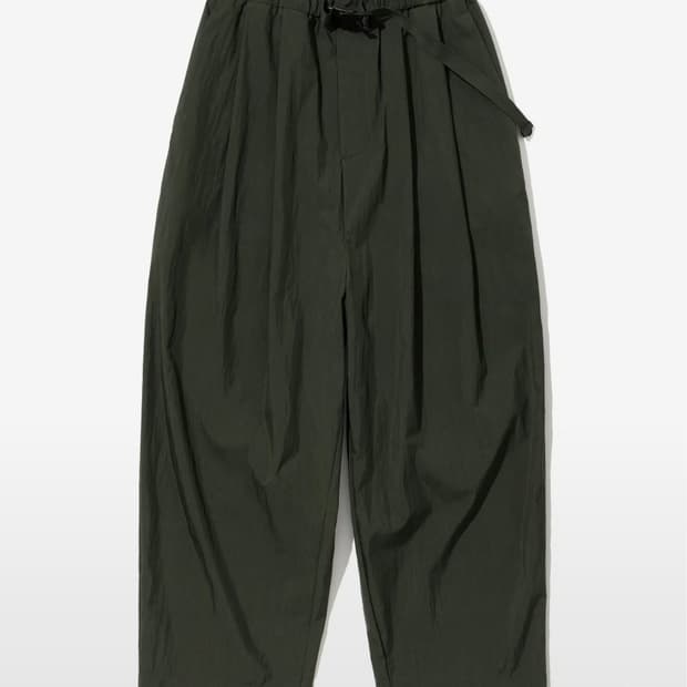 유니폼브릿지volume strap easy pants olivegreen
