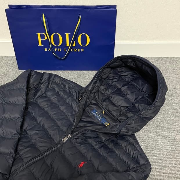 폴로 경량패딩 다크네이비