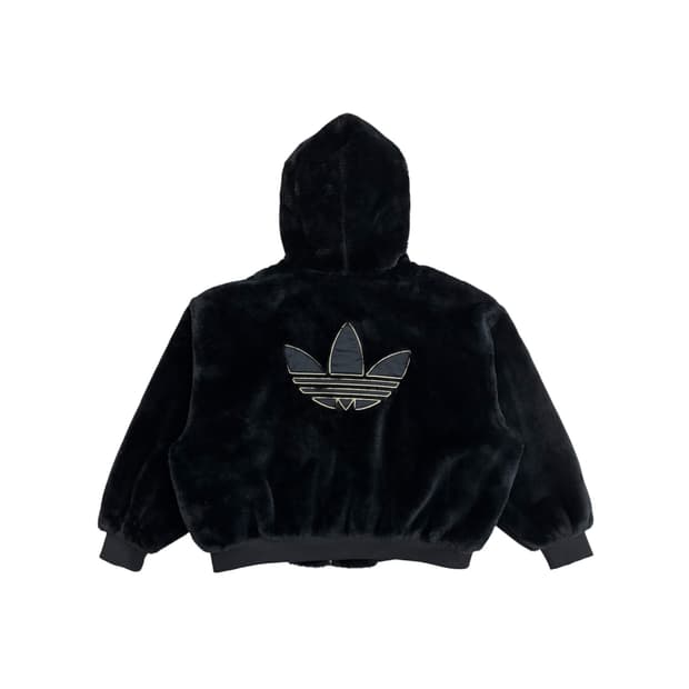 아디다스 여자 여성 우먼스 파이어버드 퍼 후리스 후드집업 자켓 M