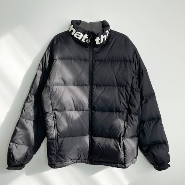 C1 디스이즈네버댓 카라 스펠아웃 다운 패딩 점퍼 M사이즈