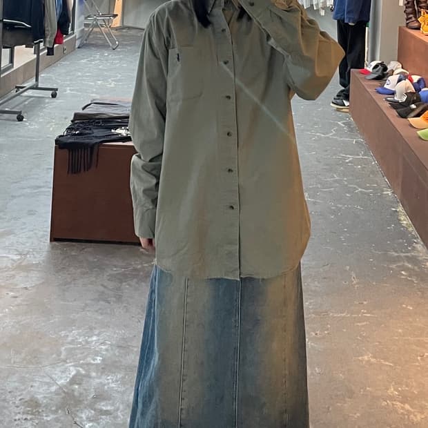 폴로 랄프로렌 클래식핏 솔리드 셔츠 H1107