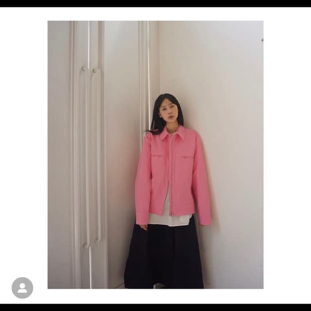 스튜디오 니콜슨 핑크 자켓 M