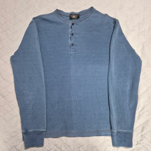 [L사이즈] RRL 랄프로렌 자카드 헨리넥 니트 / 올드조 웨어하우스 버