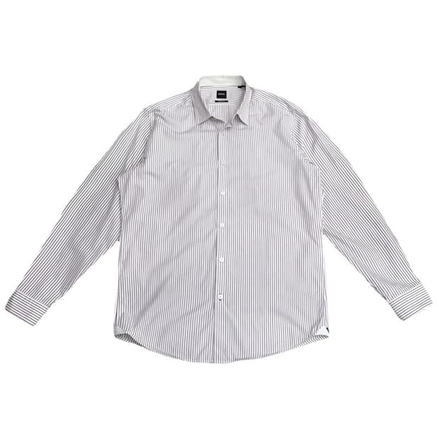 HUGO BOSS 레귤러핏 스트라이프 드레스 셔츠 L