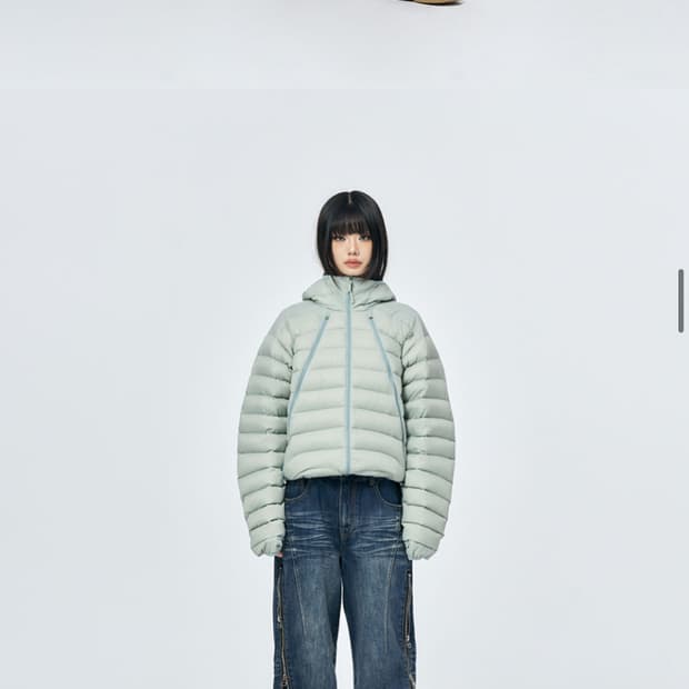 스키즘인듀싱 CATERPIE PUFFER JACKET 그린M