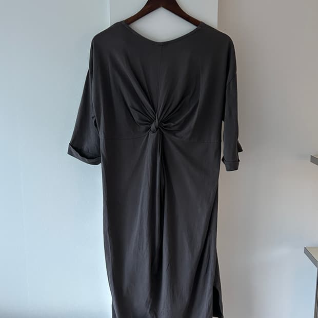 Back Knotted Midi Dress / 빈티지 꼬임 원피스
