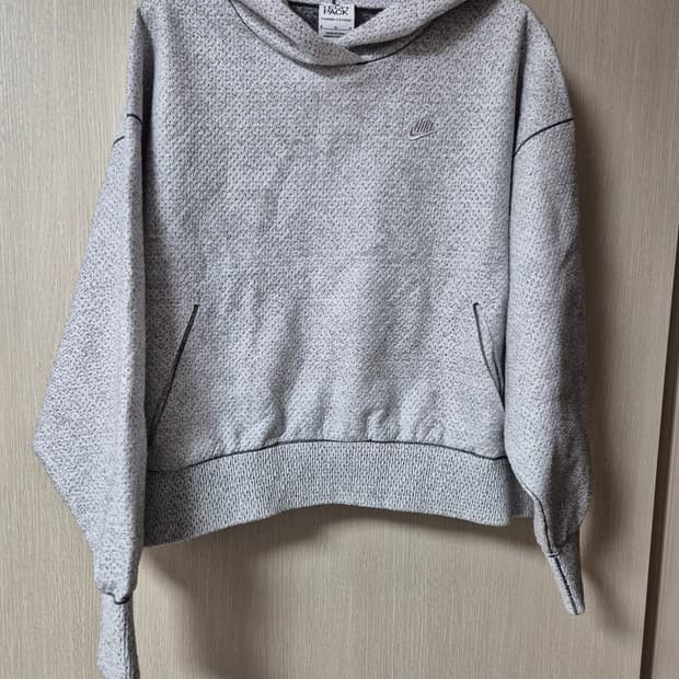 (23년)  나이키 테크팩 후드티 그레이 후드 여성 M