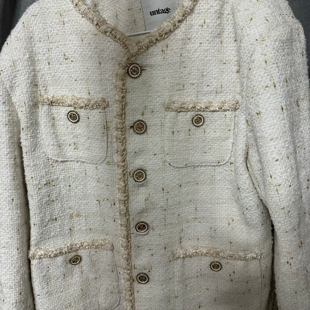 언티지 트위드자켓 L