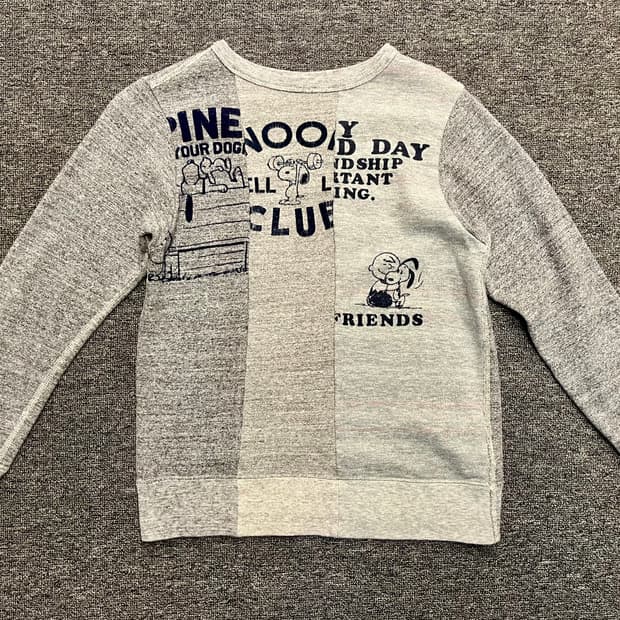 [55] DENIM DUNGAREE X PEANUTS 피너츠 맨투맨 