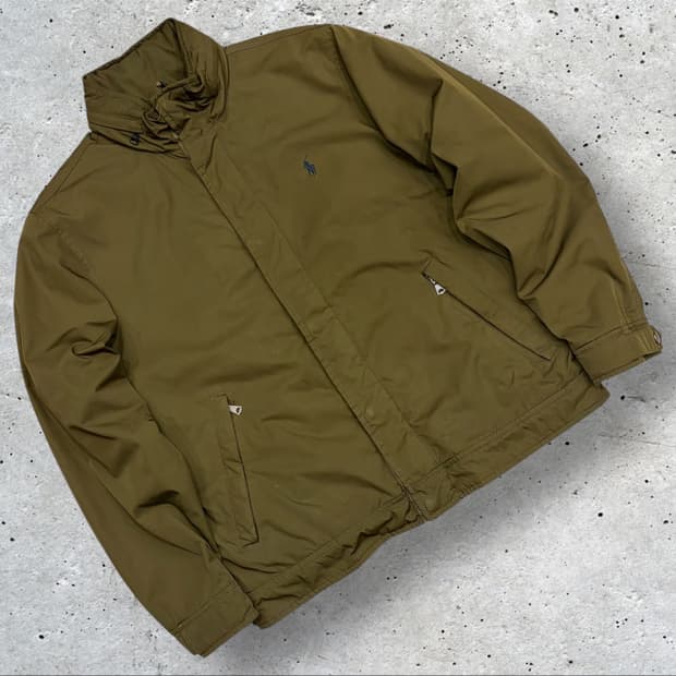 [M] 폴로 랄프로렌 폴리쉘 기모안감 카키색 바람막이 점퍼 C415