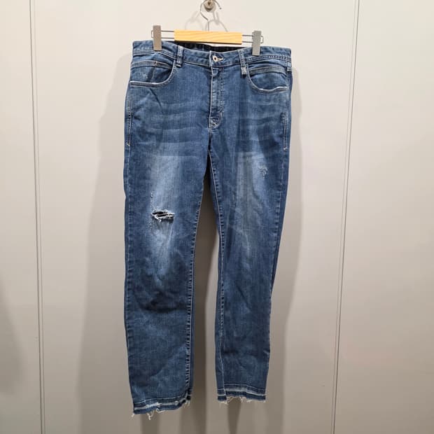 알레그리(allegri) 슬림 데님 청바지 중청