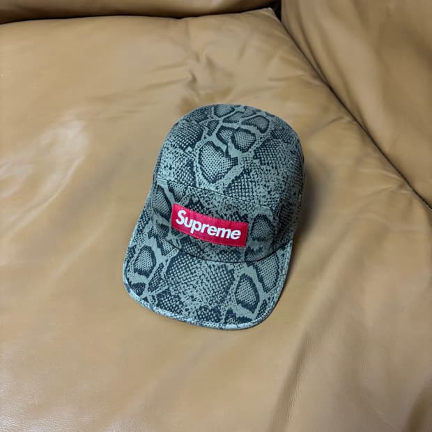 Supreme 슈프림 24ss 스네이크 캠프캡 모자 Snake Skin