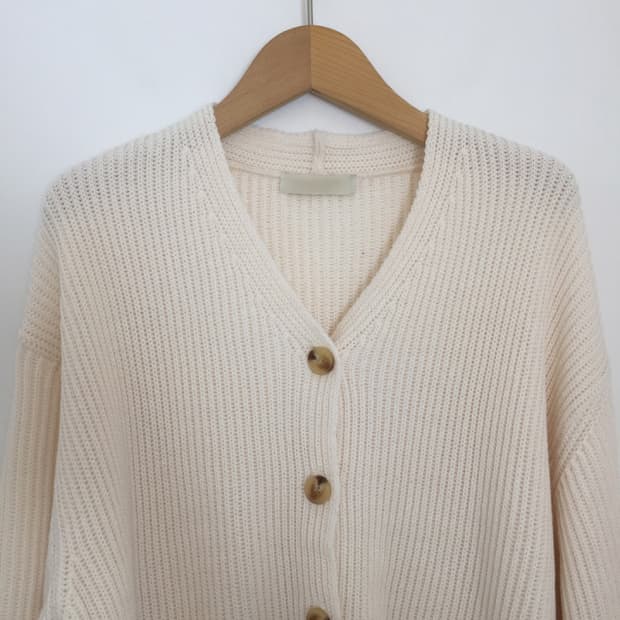 아이보리 니트 가디건