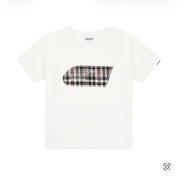 사파리스팟 1/2 루 베이스 스쿨 잇 더 랜드 체크 티 블랙