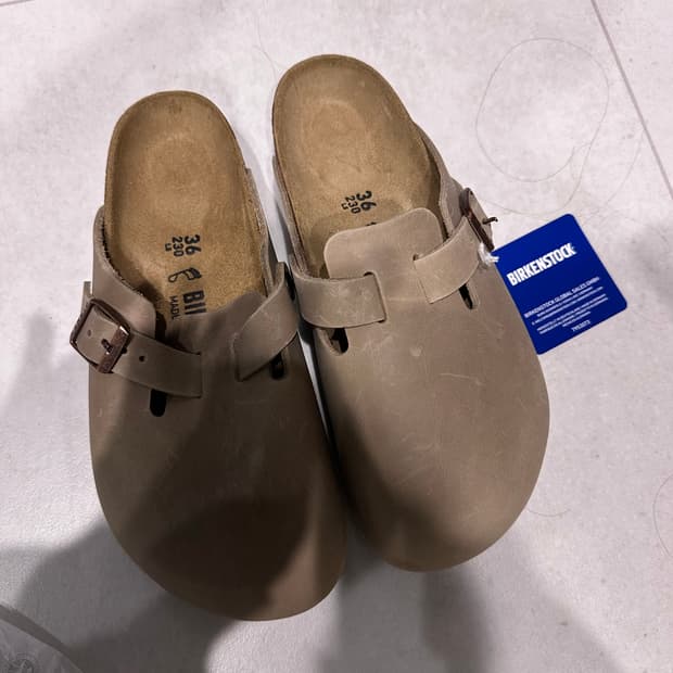 버켄스탁 보스턴 오일드레더 토바코 36사이즈(230)