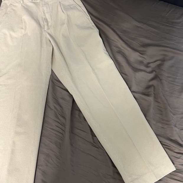 유니클로 코듀로이 골덴바지 화이트 xs 