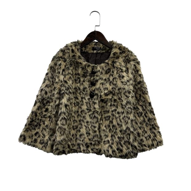 호피 레오파드 퍼자켓