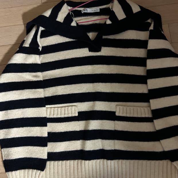 자라 세일러카라 루즈핏니트