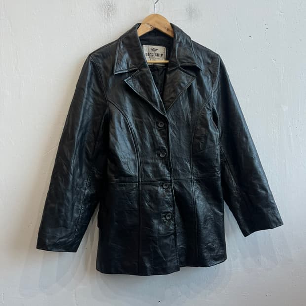 Stephand 소가죽 하프 코트 우먼즈 Made in KOREA