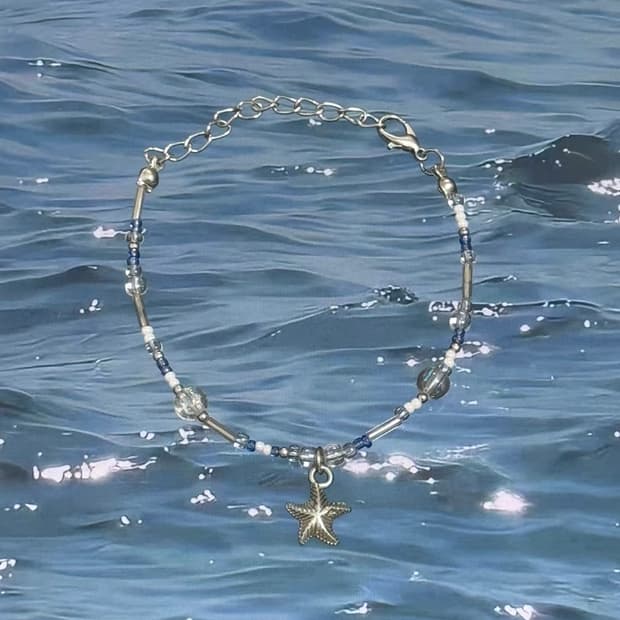 Ocean Muse🪼 빈티지 비즈 팔찌 