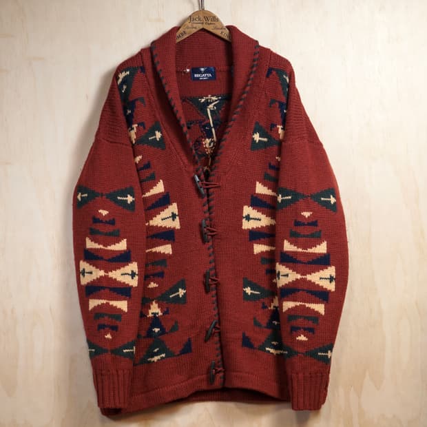 1980s Regatta Sport 웨스턴 니트 자켓