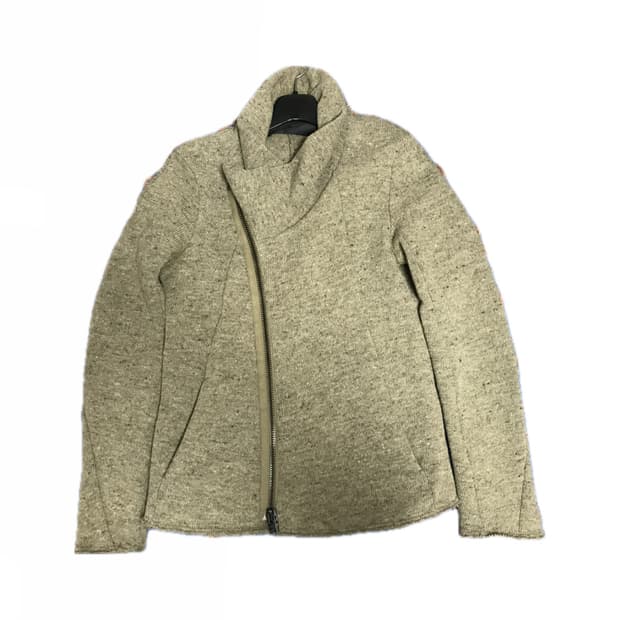 The viridi anne asymmetric knit jacket