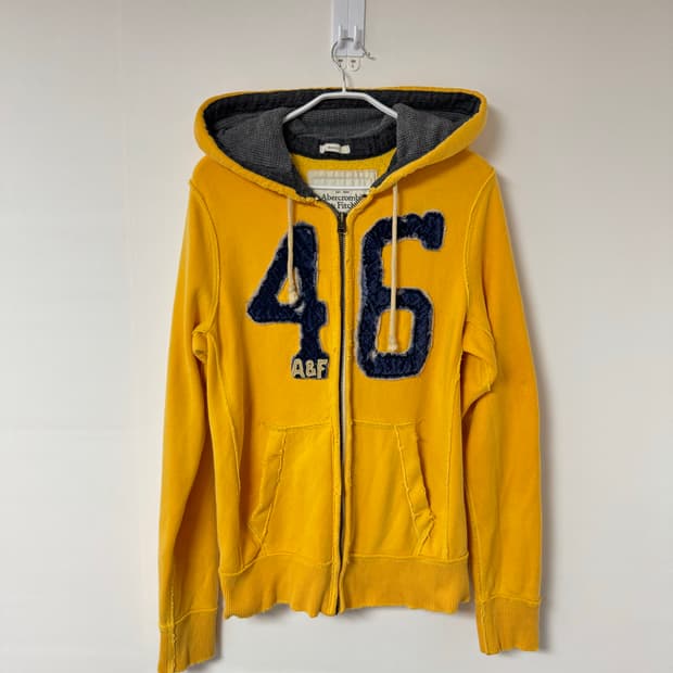M) 아베크롬비 옐로우 후드집업