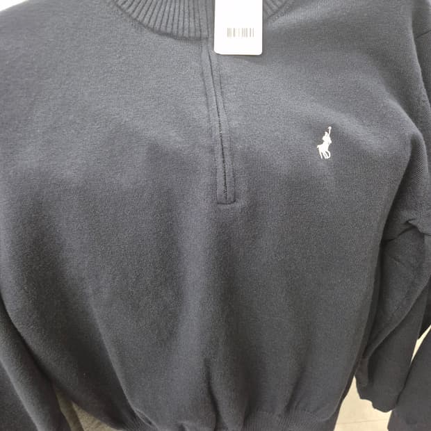 폴로 반폴라 니트 (네이비)