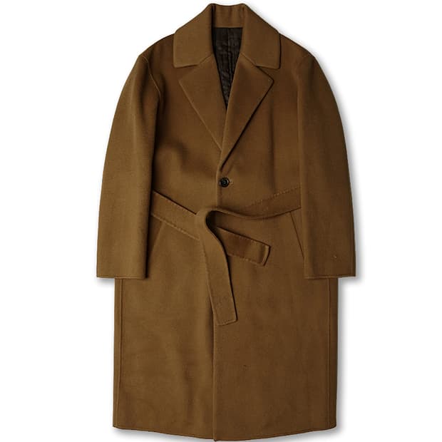 맨온더분 [Man On The Boon] 울 캐시미어 로브 코트 벨트코트