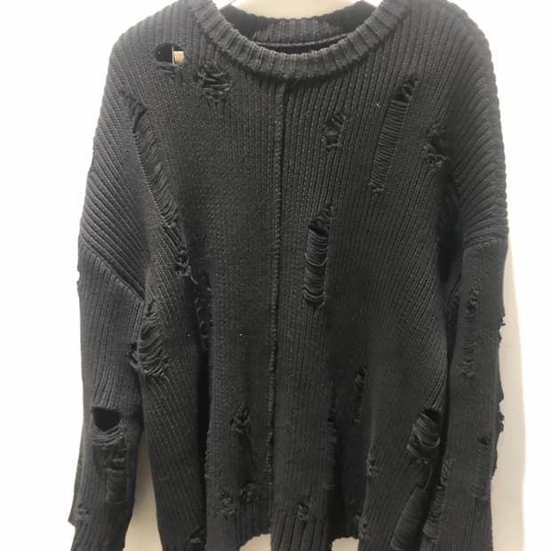 준지 데미지니트 