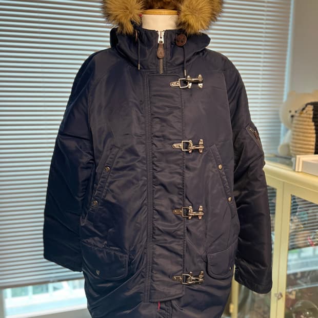 폴로 랄프로렌 파이어맨 네이비 다운 코트 XL