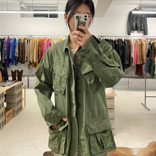 60's U.S Army jungle fatigue jacket 퍼티그