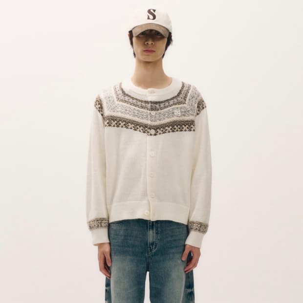 세터 리버스 니트 가디건 베이지 (새상품급,xl