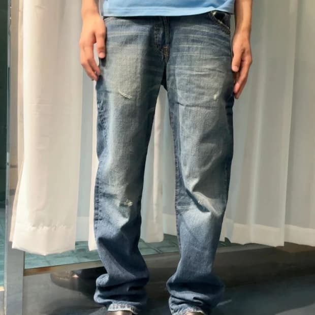 리바이스 00's 501 스트레이트 버튼플라이 데님 팬츠 R2570