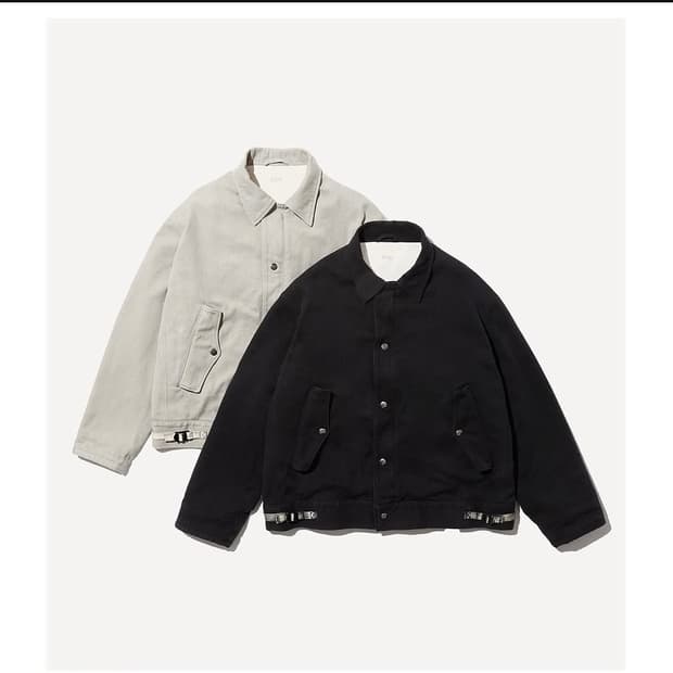 아프레쎄 실크 냅 A-1 자켓 블랙