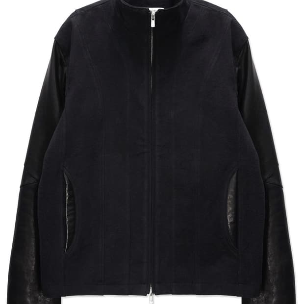 CORE:13 WASHED LEATHER JACKET (BLACK)