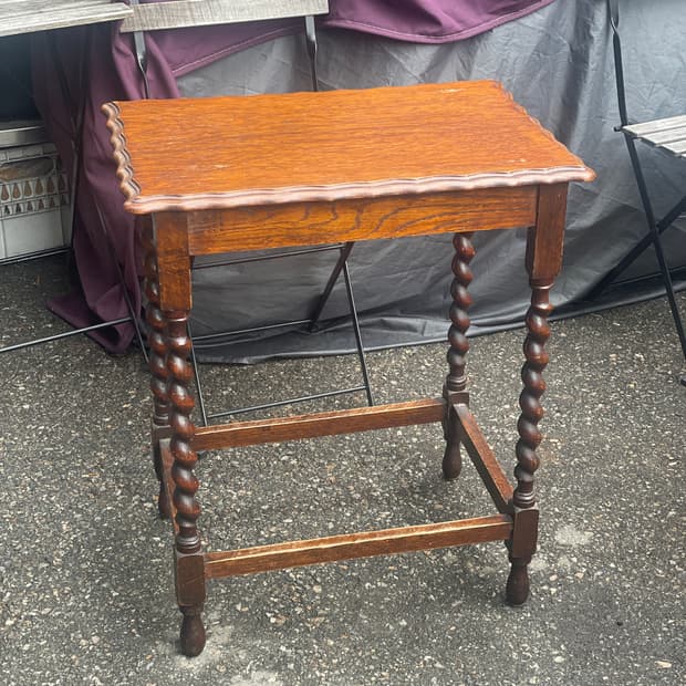 🍀영국 바를리 트위스트 사각 사이드테이블_2