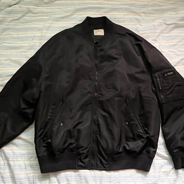 ALASKA 블랙 항공점퍼 XL