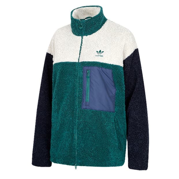 아디다스 숏 쉐르파 플리스 자켓 L
