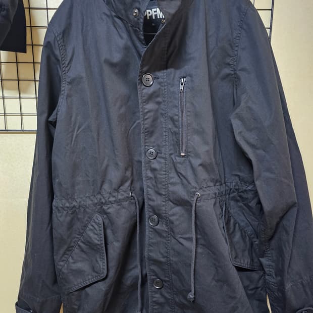 PPFM 피쉬테일 야상 자켓 블랙L