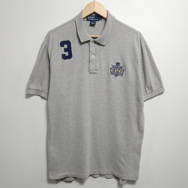 110 POLO 폴로 랄프로렌 반팔카라티 그레이