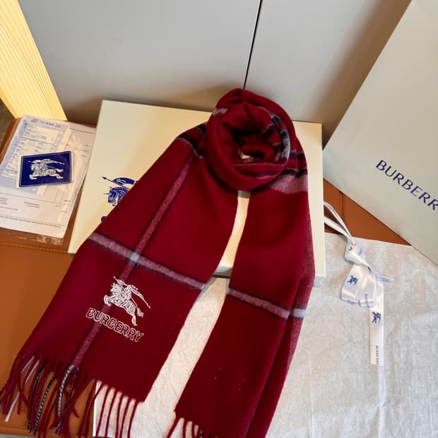 버버리 양면 머플러 램스울 100% 추동 단품
