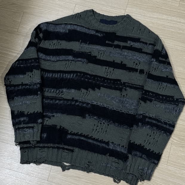 [S] 준지 24SS 모헤어 스트라이프 니트 스웨터