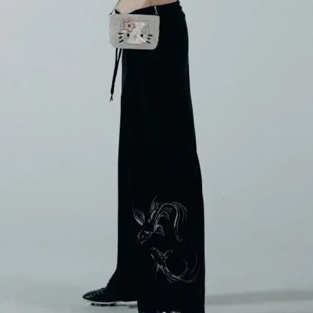 스컬프터 sculptor 벨루어 부츠컷 팬츠 벨벳 트레이닝 팬츠