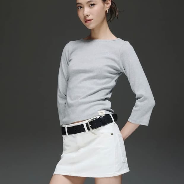 글로니 3/4 COMFORT TEE GRAY