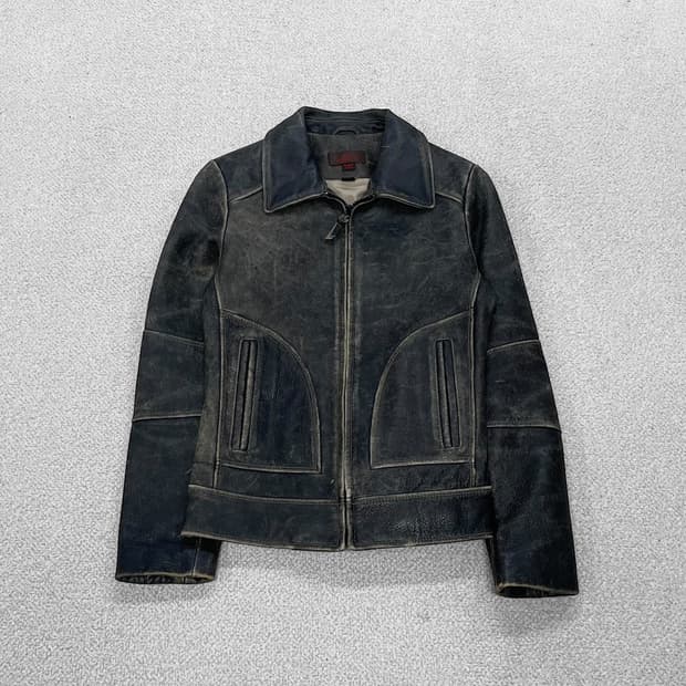 Danier 우먼스 빈티지 워싱 가죽 자켓