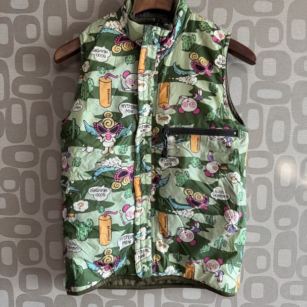 HYSTERIC GLAMOUR 히스테릭 글래머 리버시블 패딩 베스트 조끼